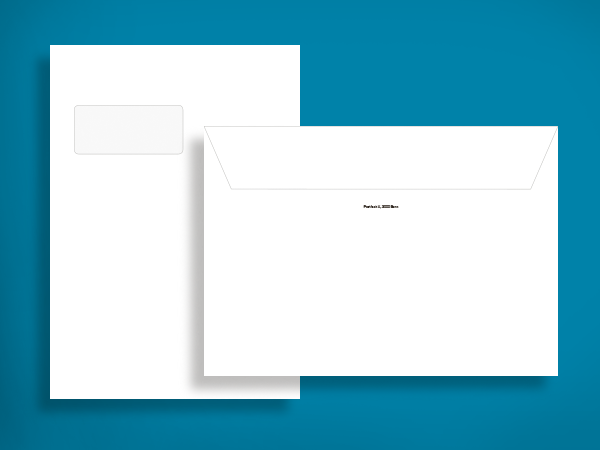 Immobilien - Kuvert C4, Fenster links