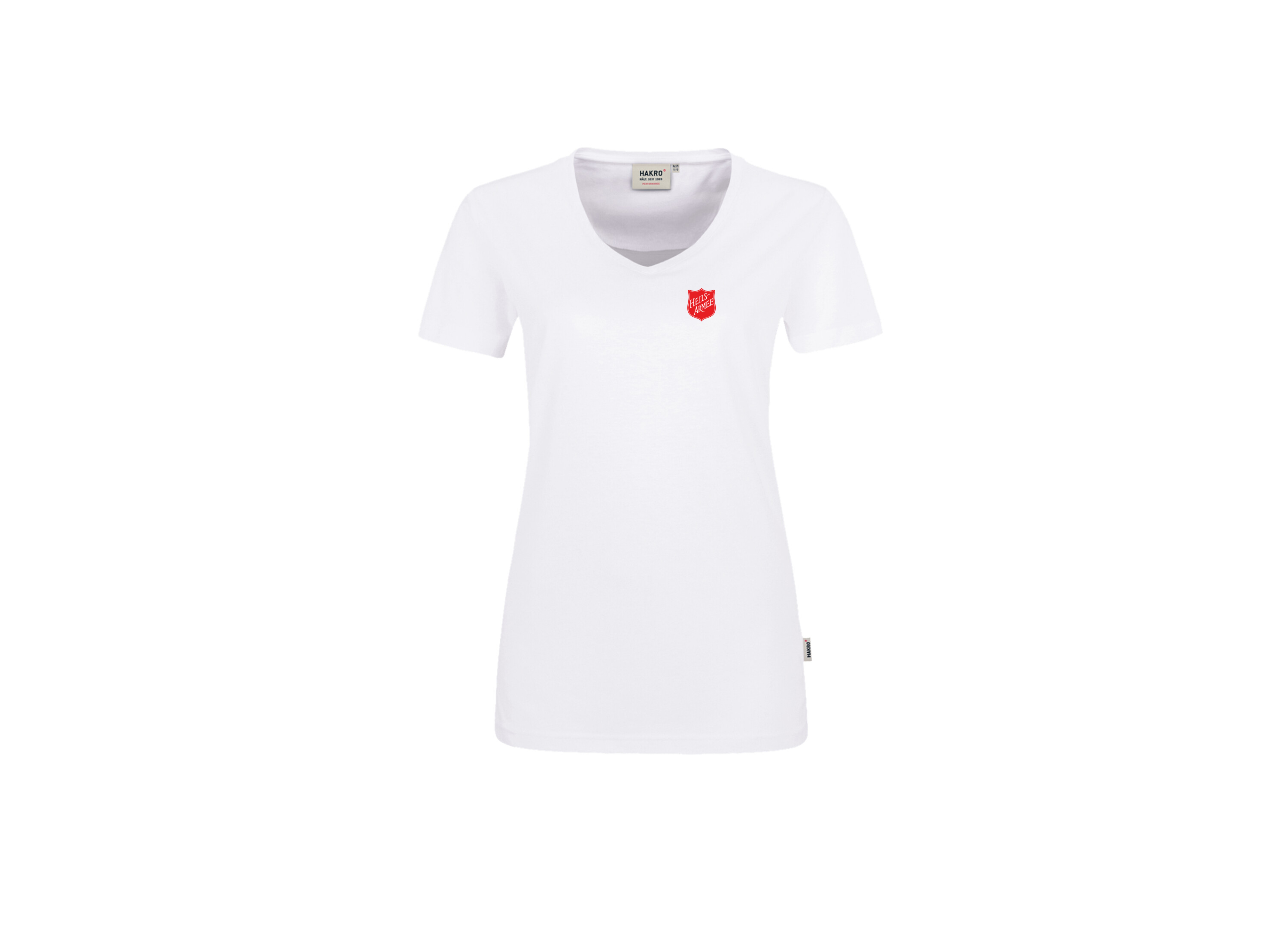 Damen V-Shirt Mikralinar Hakro / Regular Fit