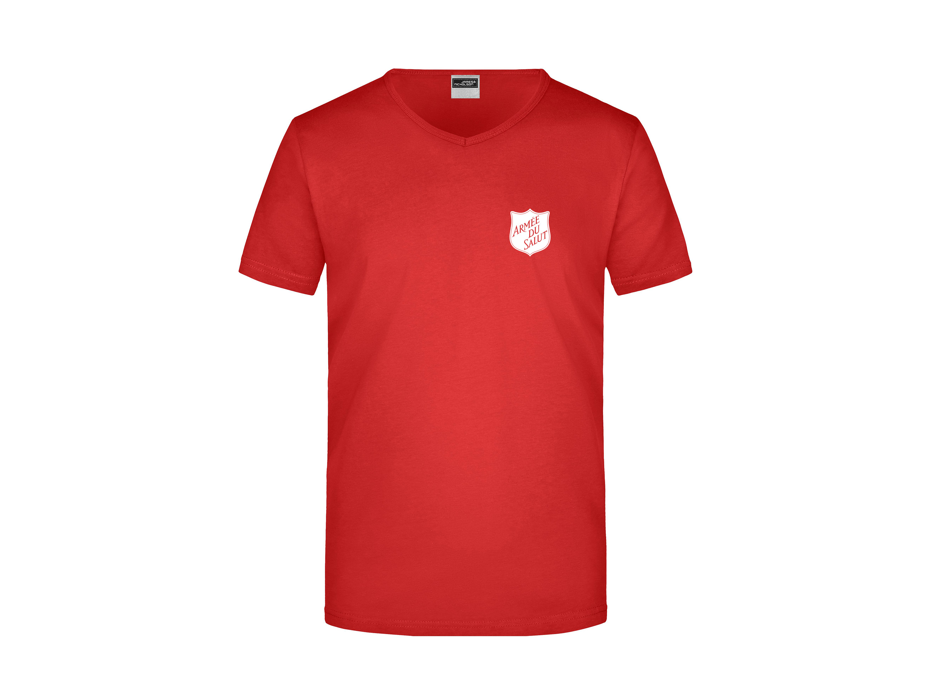 T-Shirt Herren: Figurbetontes V-Neck-T-Shirt / Slim Fit JN912