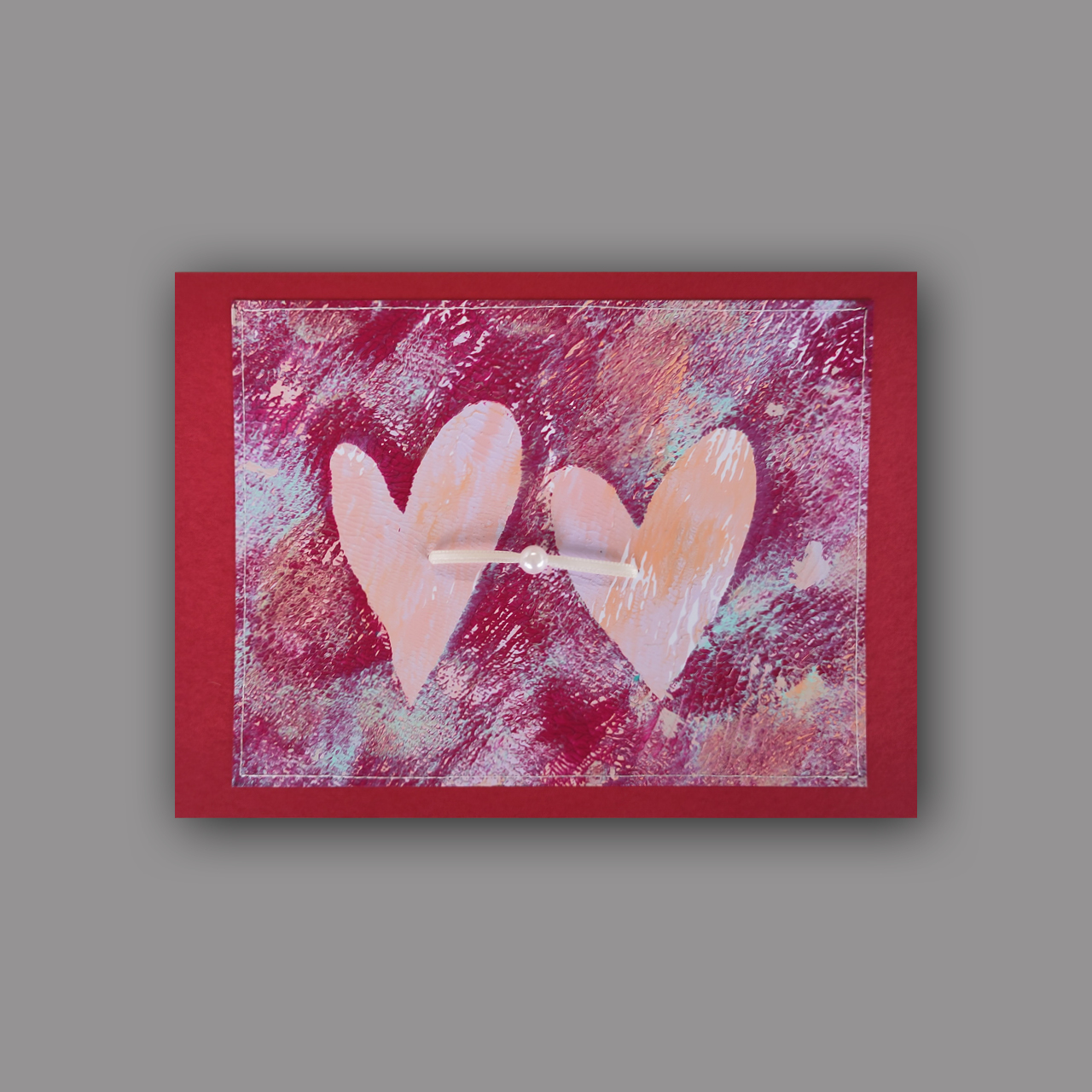 Karte: für Hochzeit / Perle