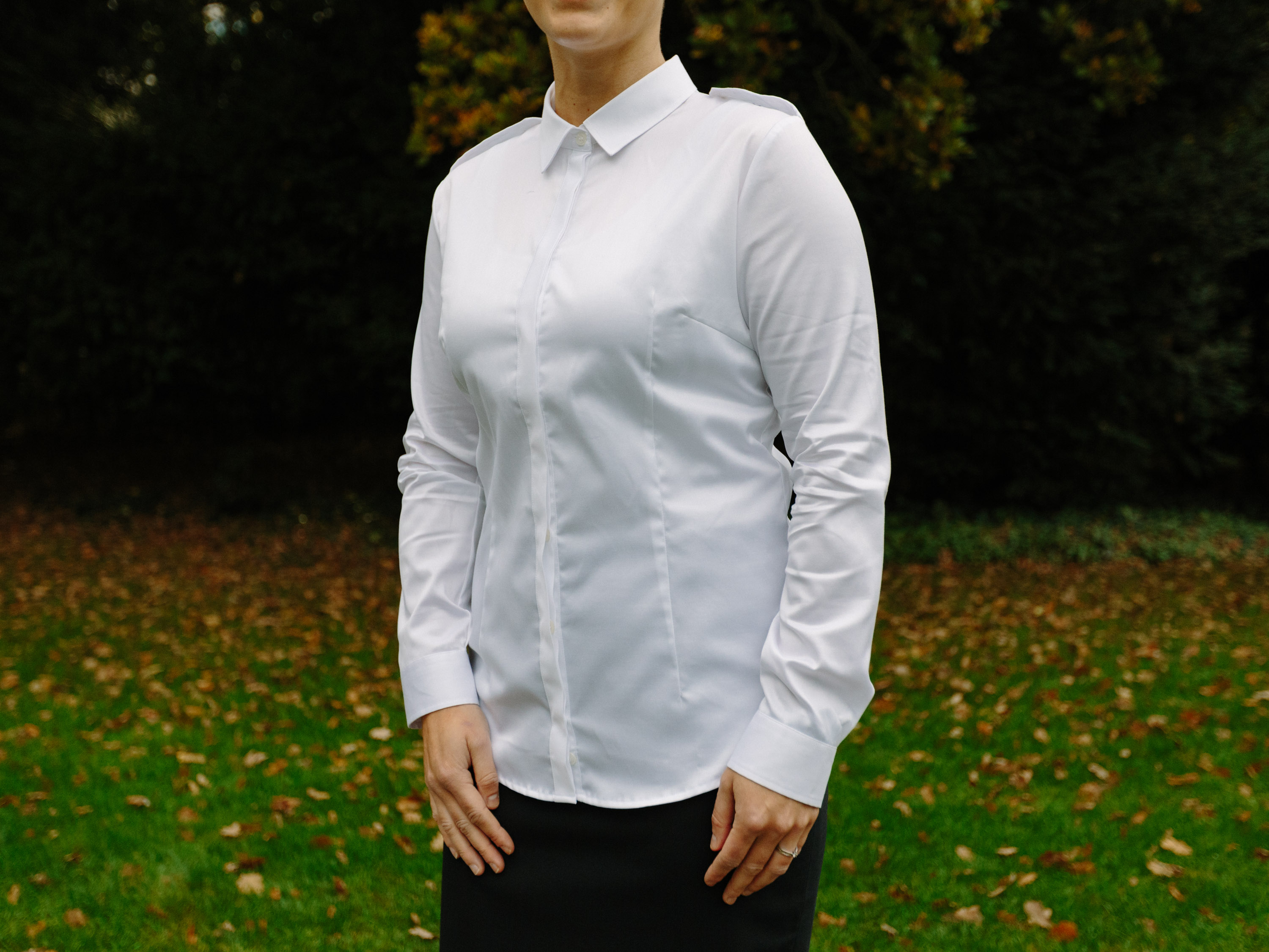 Uniformbluse langarm Corporess / Slim Fit