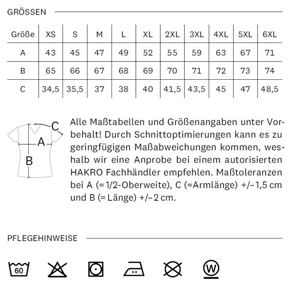 Damen V-Shirt Mikralinar Hakro / Regular Fit N181