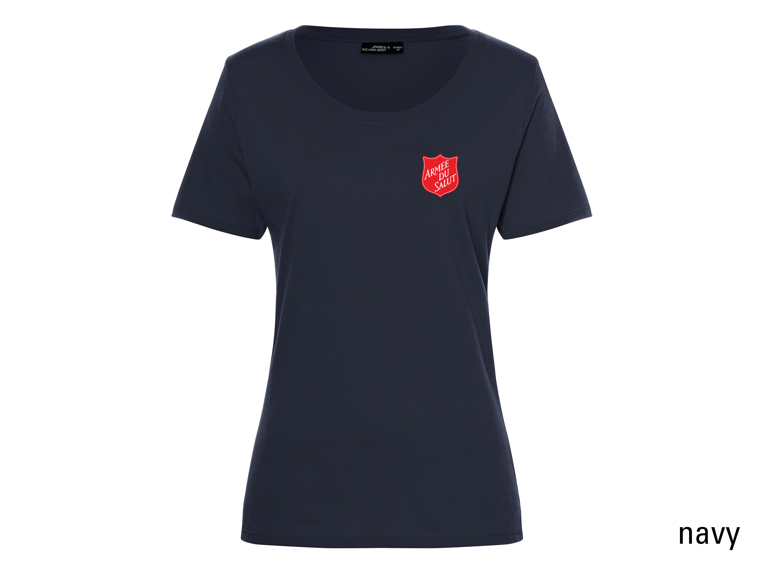 T-shirt col rond pour dames / Slim Fit