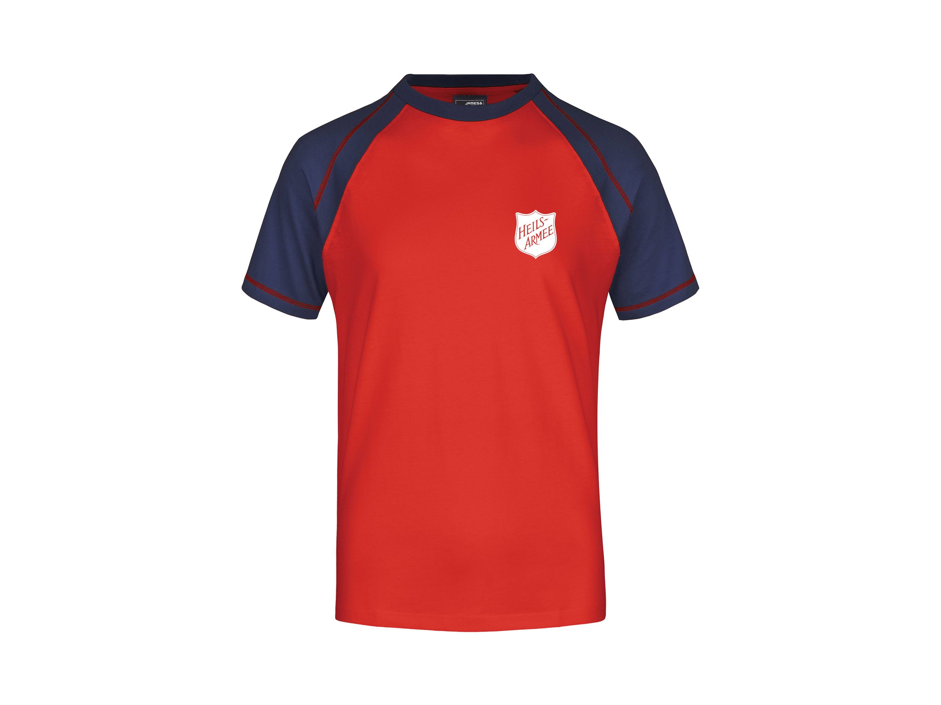 T-shirt au look sportif et bicolore / unisex JN010