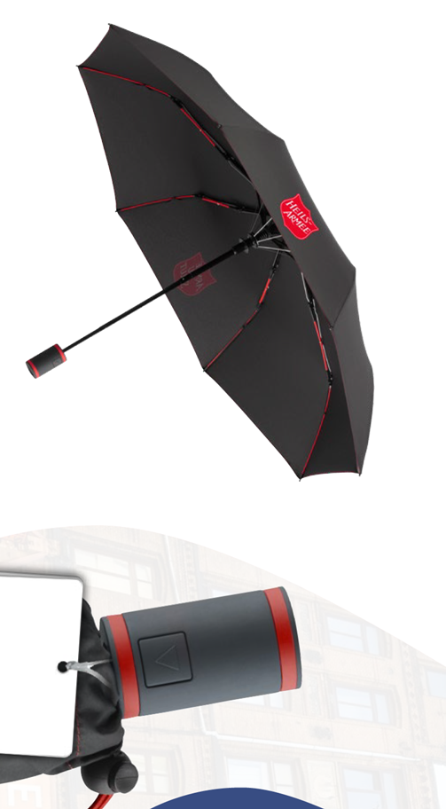 Parapluie de poche avec Redshield