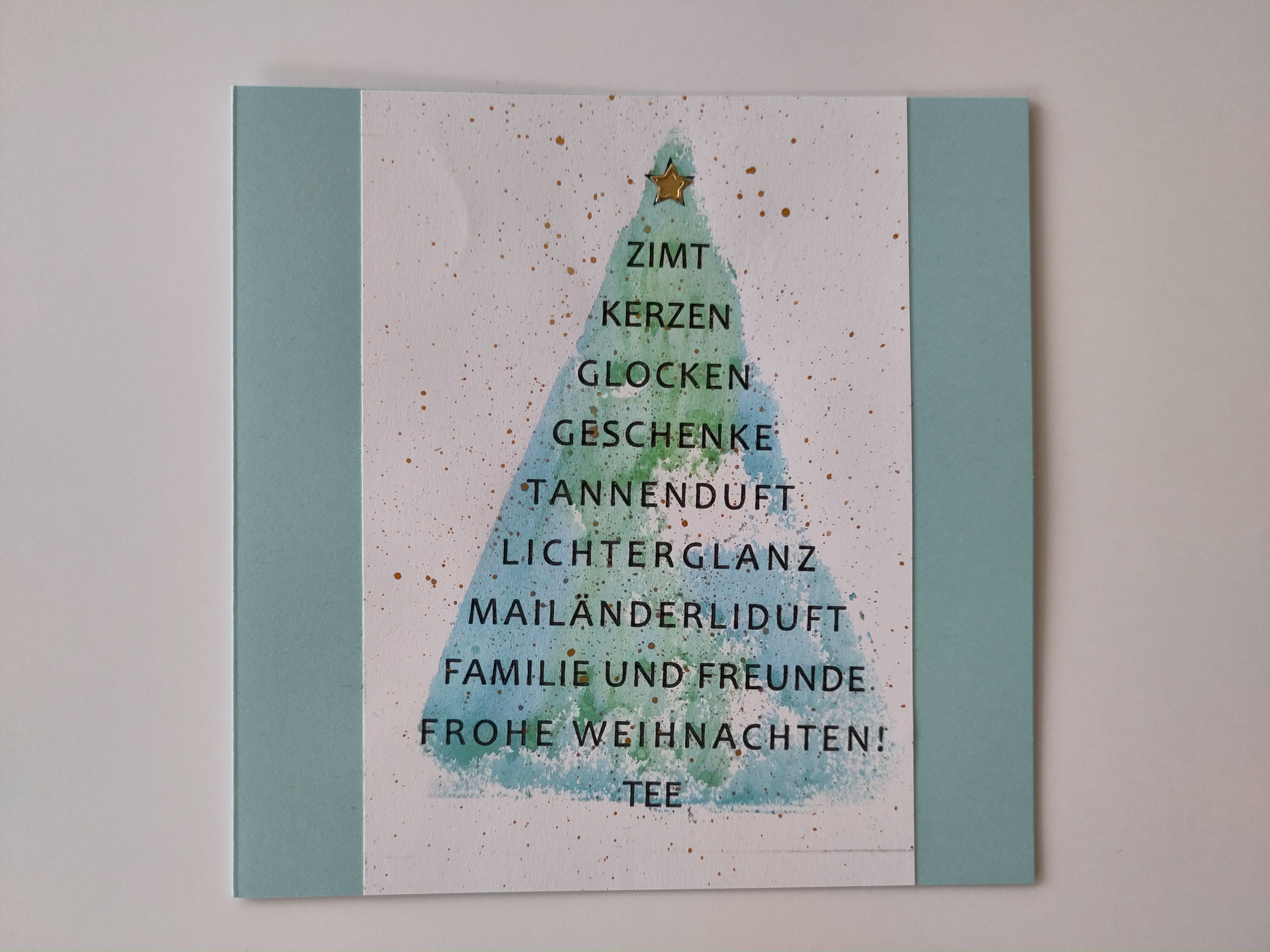 Carte de Noël Sapin